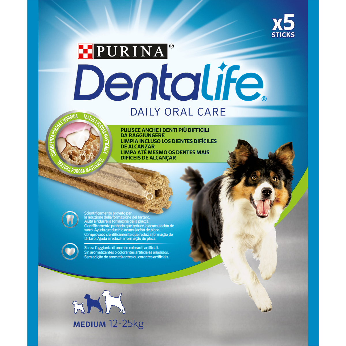 Purina Dentalife Medium snack dentale cane 115g 5 stick