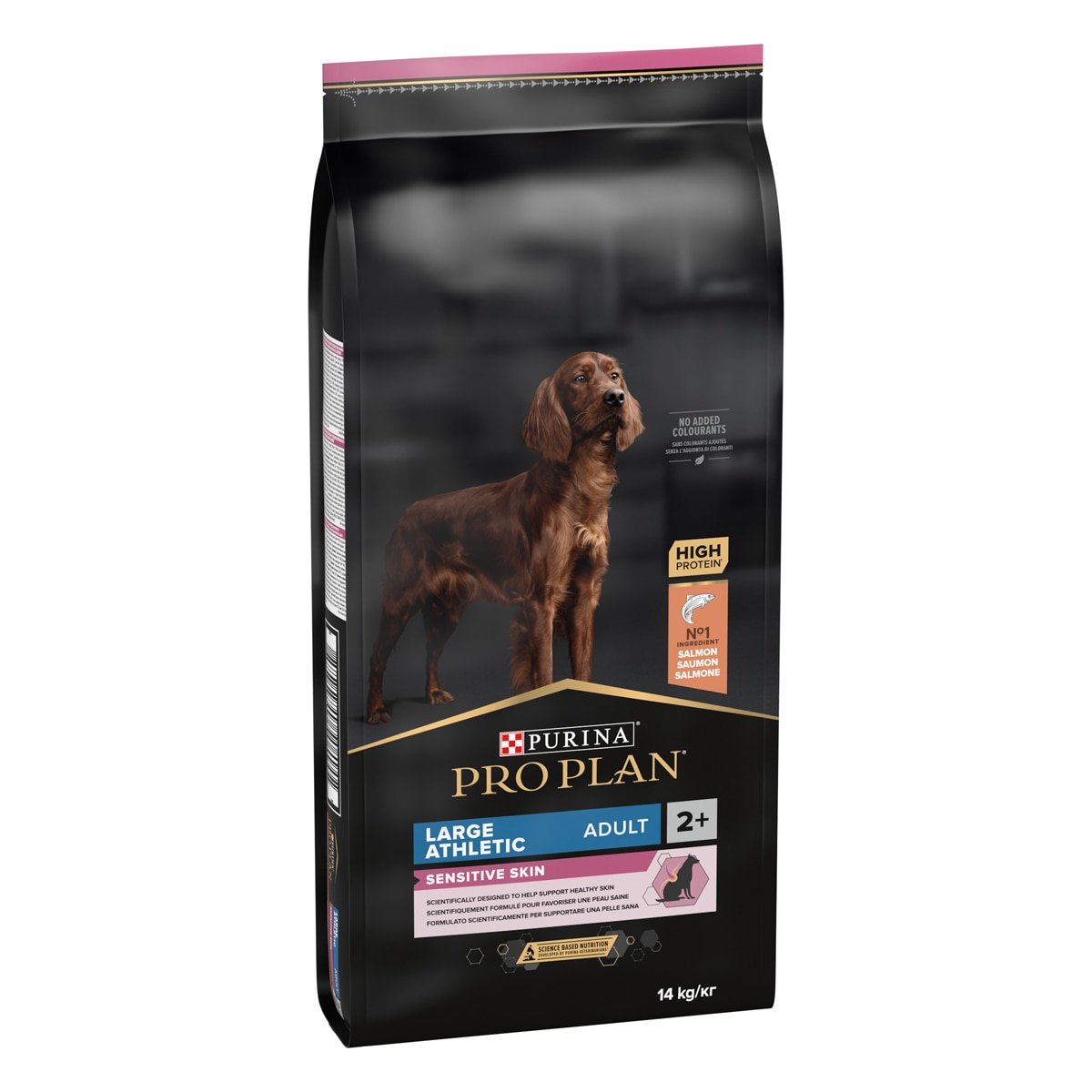 PURINA PROPLAN SENSITIVE SKIN ADULT LARGE ATHLETIC SALMONE 14KG