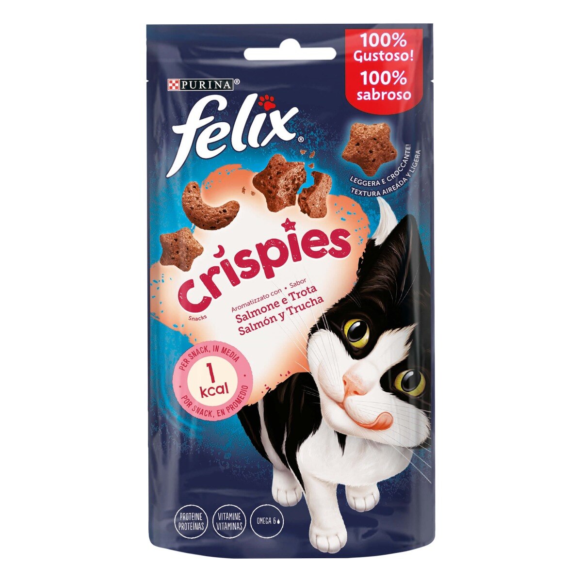 PURINA FELIX CRISPIES - SALMONE E TROTA 45G