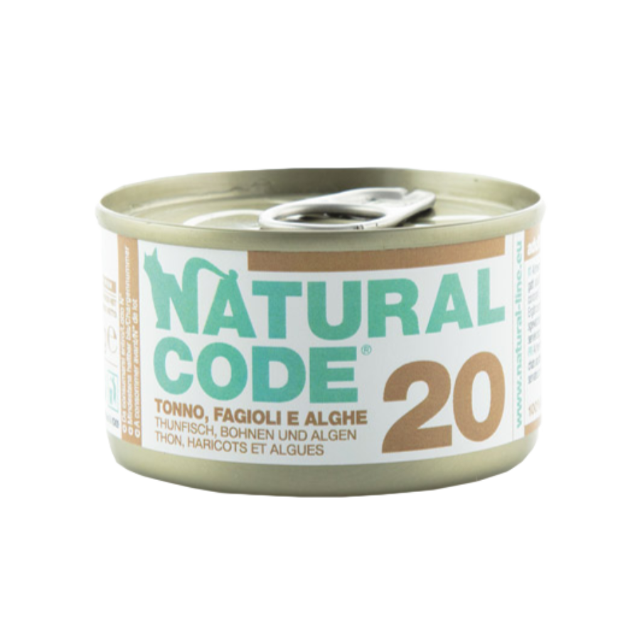 NATURAL CODE 85G - 20 TONNO,FAGIOLI & ALGHE