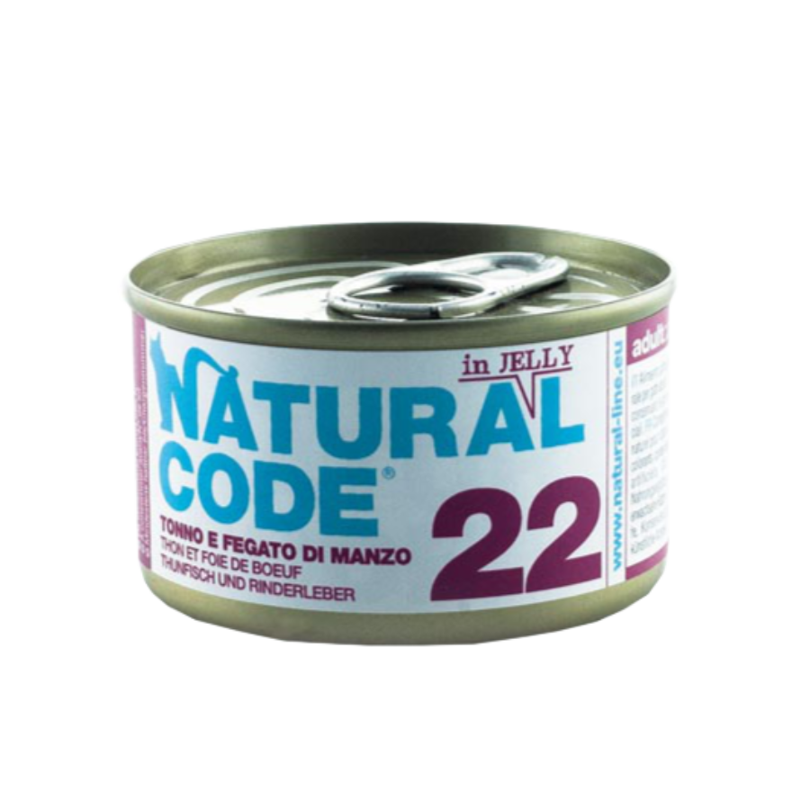 NATURAL CODE 85G - 22 TONNO & FEGATO DI MANZO
