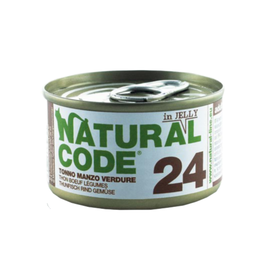 NATURAL CODE 85G - 24 TONNO, MANZO & VERDURE