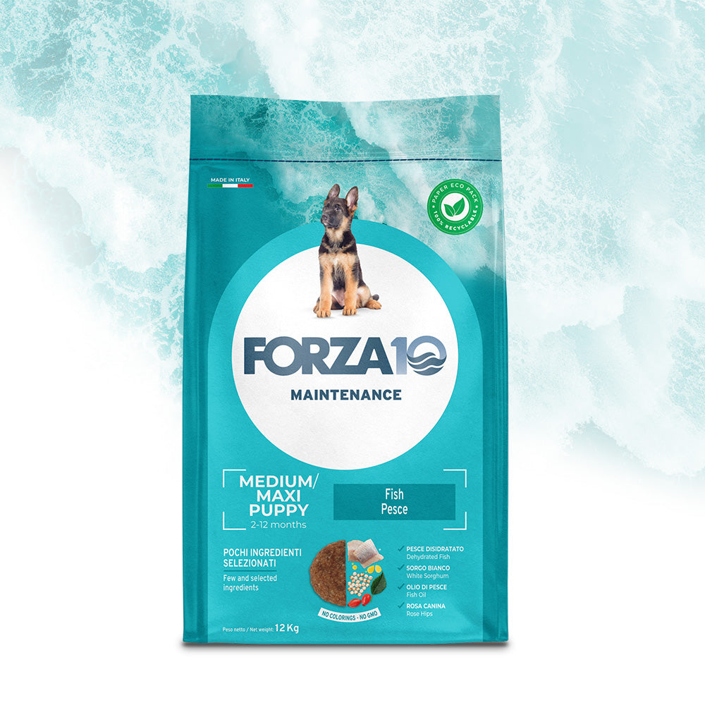 Forza10 Maintenance Puppy Medium Maxi al Pesce 12kg