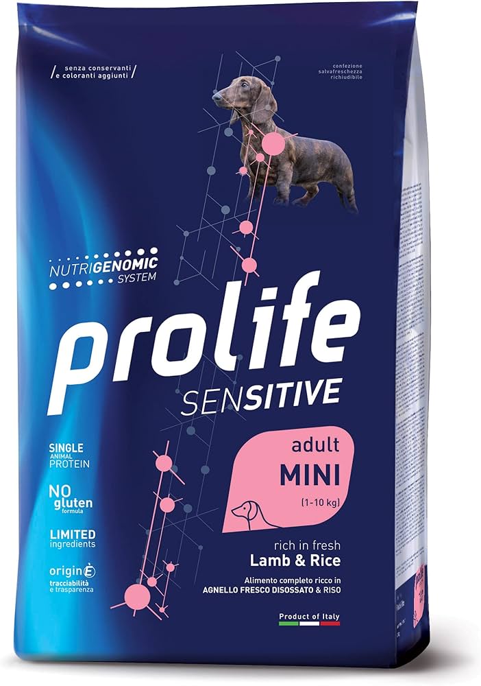 PROLIFE SENSITIVE ADULT MINI AGNELLO & RISO - 2KG