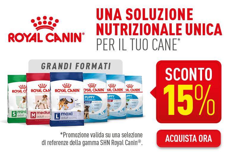 Royal Canin - offerta sui grandi formati sconto 15%