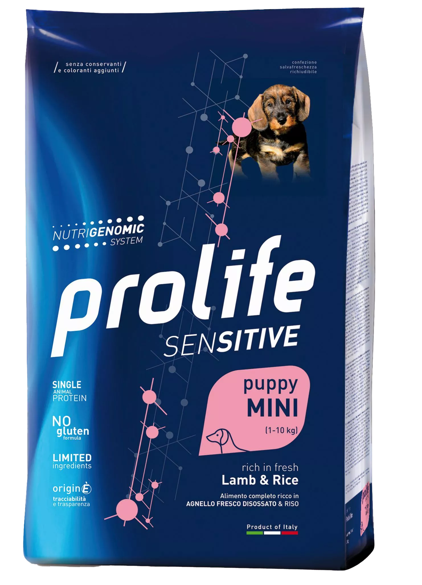 PROLIFE SENSITIVE PUPPY MINI AGNELLO & RISO - 2KG