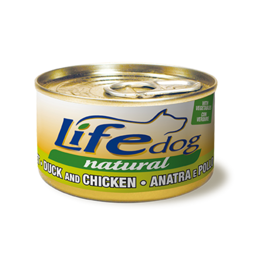 LIFE NATURAL DOG 90G - ANATRA & POLLO