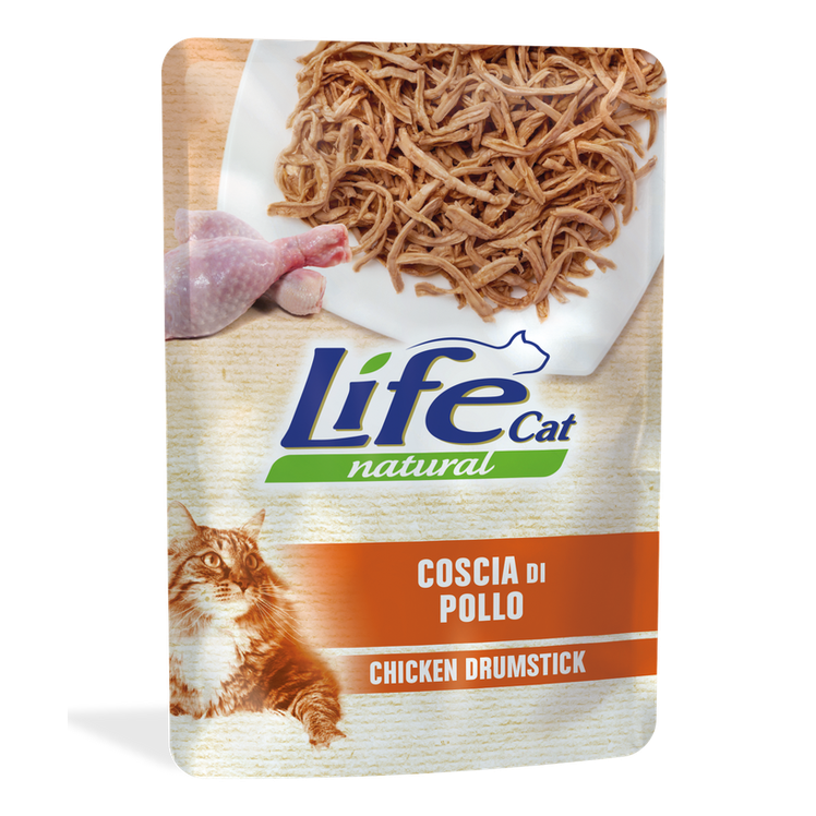 Life Natural Cat Coscia di Pollo 70g alimento umido per gatti