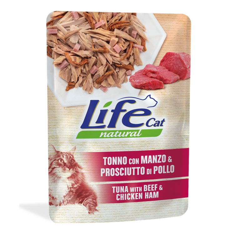 Life Natural Cat Tonno con Salmone 70g busta