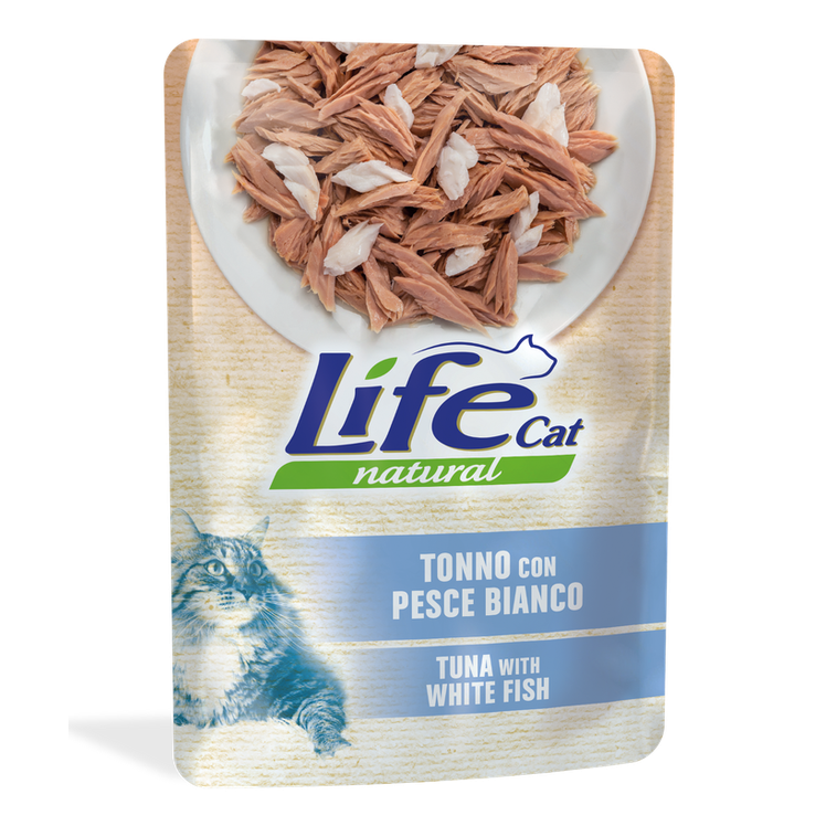 Life Natural Cat Tonno con Pesce Bianco 70g bustina