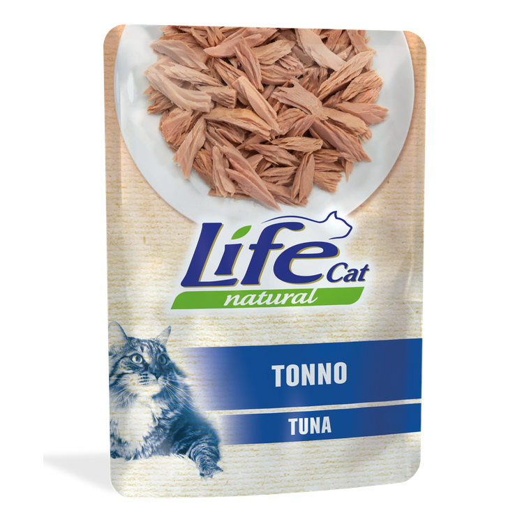 Life Natural Cat Tonno 70g - Alimento umido per gatti adulti