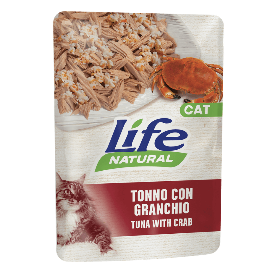 Life Natural Cat Tonno Granchio busta 70g