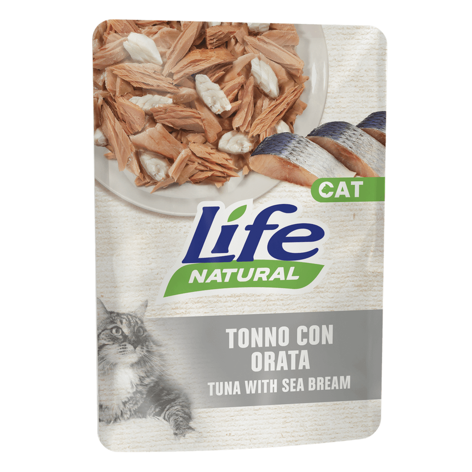 Life Natural Cat Tonno Orata 70g bustina alimento gatto