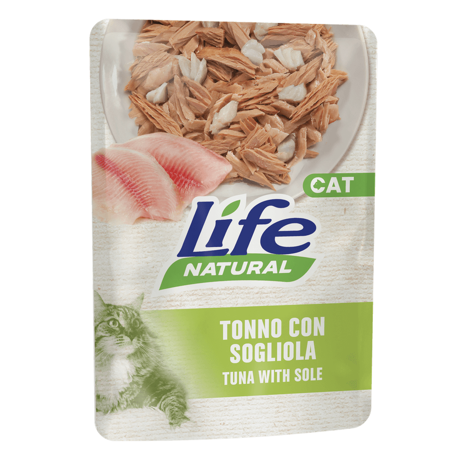 Life Natural Cat Tonno Sogliola 70g busta umido gatti