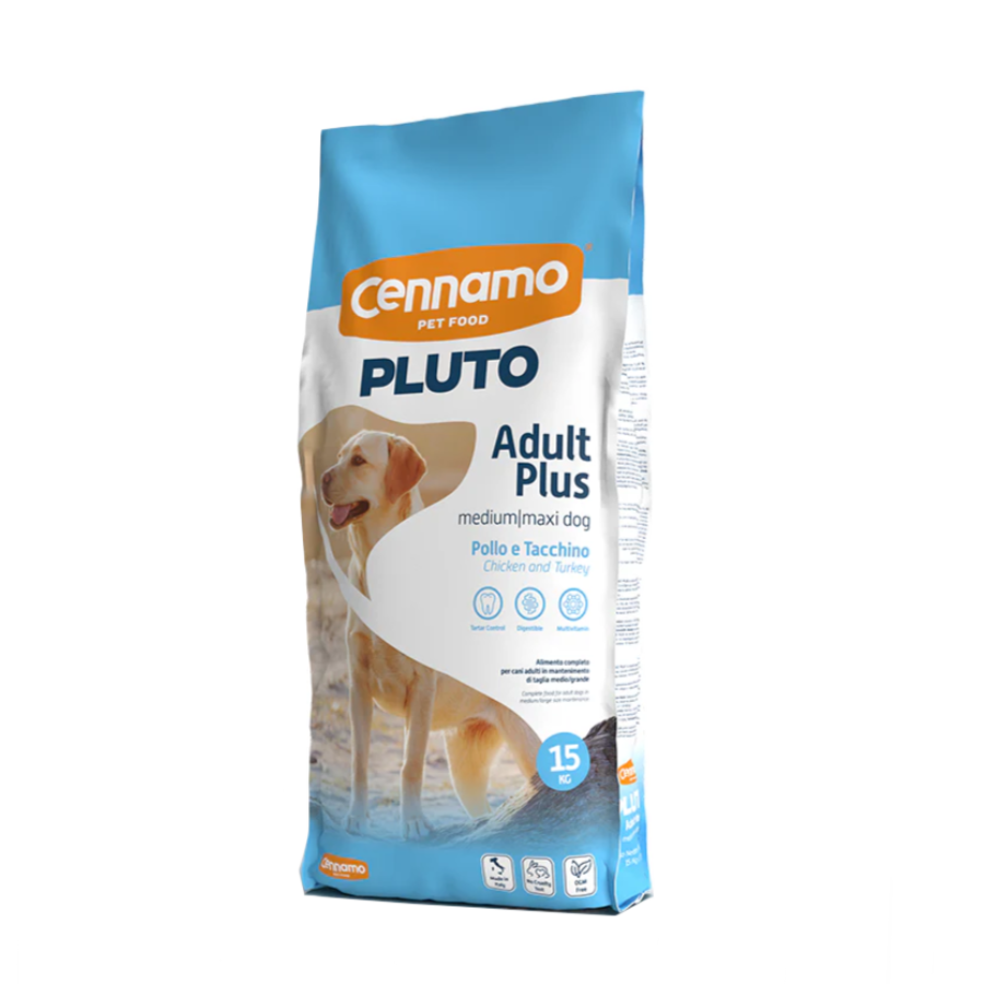 CENNAMO PLUTO ADULT MEDIUM & MAXI TONNO 15KG