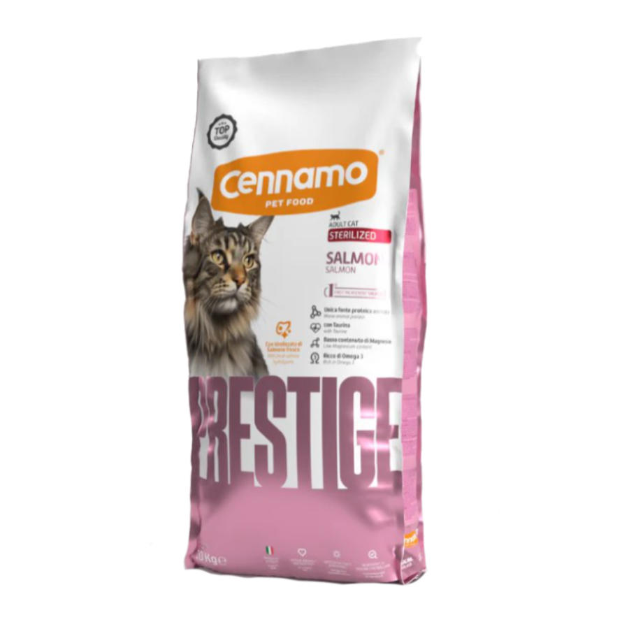 CENNAMO PRESTIGE ADULTO STERILIZZATO SALMONE - 1,5 KG