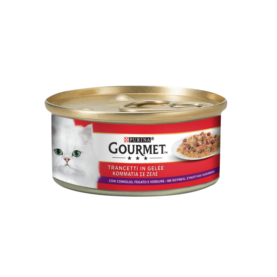 Purina Gourmet Rosso Trancetti Coniglio Fegato Verdure 195g
