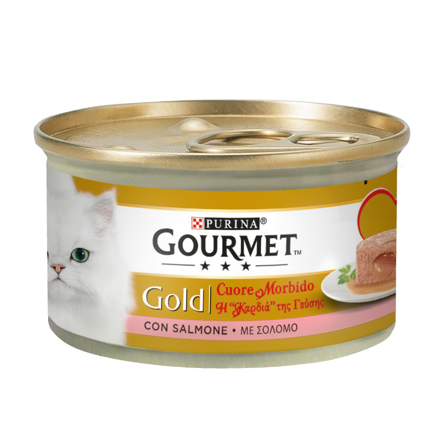 Gourmet Gold Cuore Morbido Salmone 85g alimento umido gatto