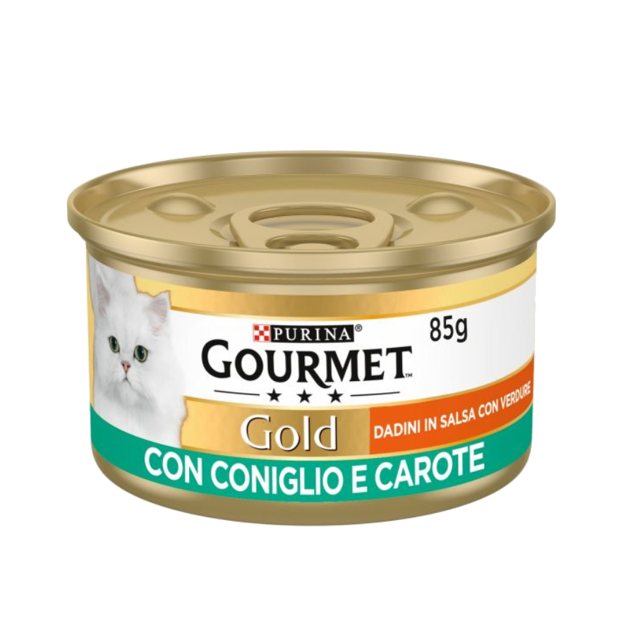Purina Gourmet Gold Dadini Coniglio Carote 85g per gatti
