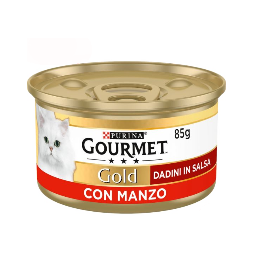 Purina Gourmet Gold Dadini Manzo 85g lattina gatto