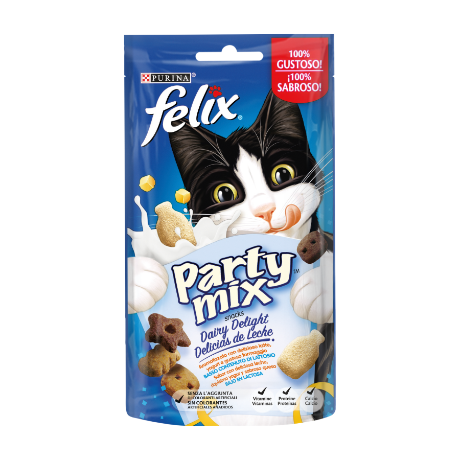 PURINA FELIX PARTY MIX - DAIRY DELIGHT MIX 60G