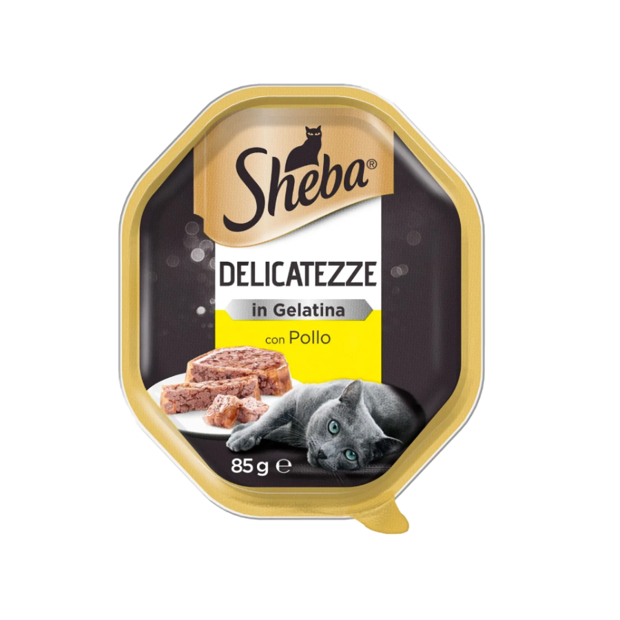 SHEBA DELICATEZZE IN GELATINA CON POLLO - 85G
