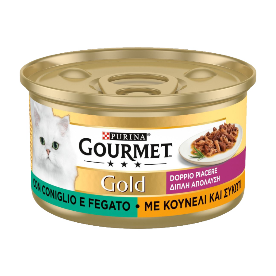 Purina Gourmet Gold Doppio Piacere Coniglio Fegato 85g gatto