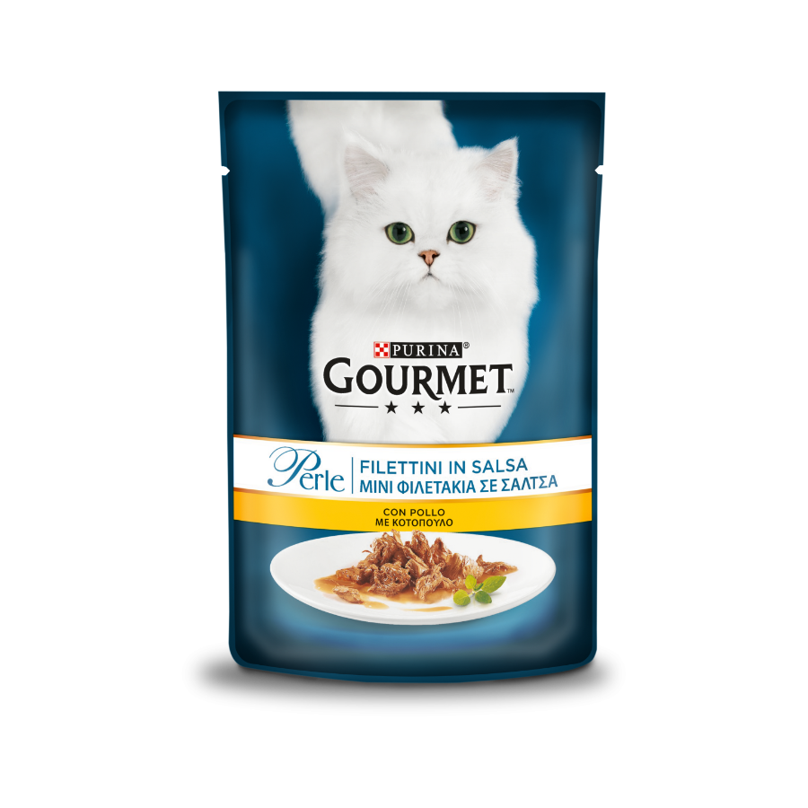 PURINA PERLE FILETTINI IN SALSA 85G - POLLO