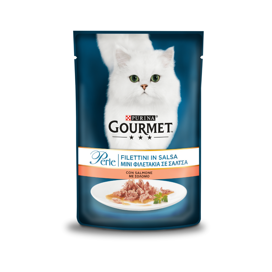 PURINA PERLE FILETTINI IN SALSA 85G - SALMONE