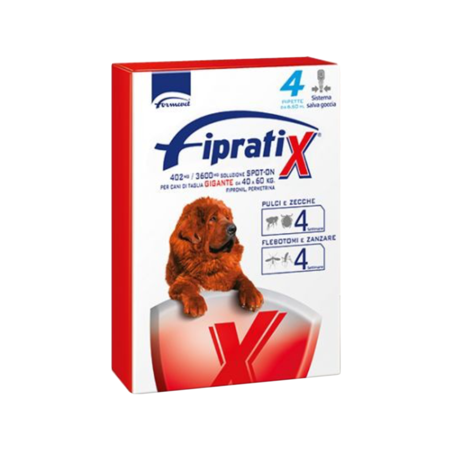 Formevet Fipratix Cane 40-60kg 4 pipette antiparassitario spot-on