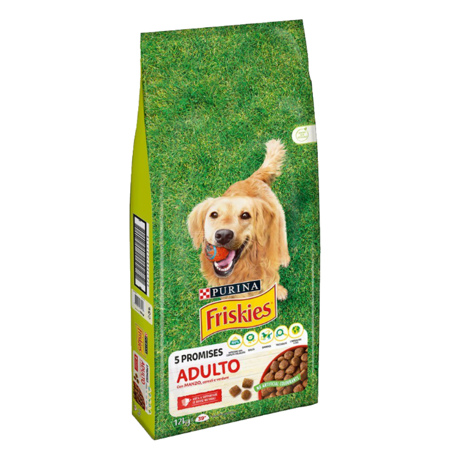 PURINA FRISKIES ADULTO MANZO, CEREALI & VERDURE