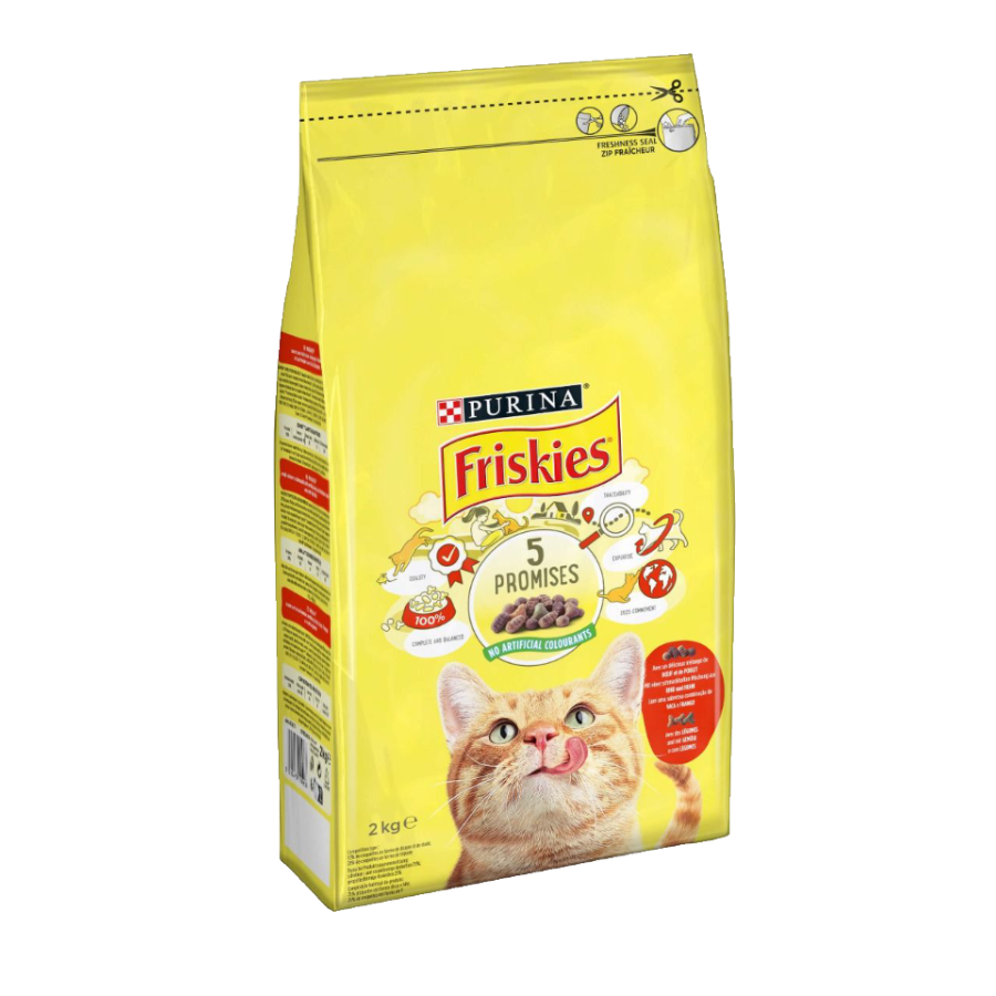 PURINA FRISKIES - 2KG - MANZO, POLLO & VERDURE