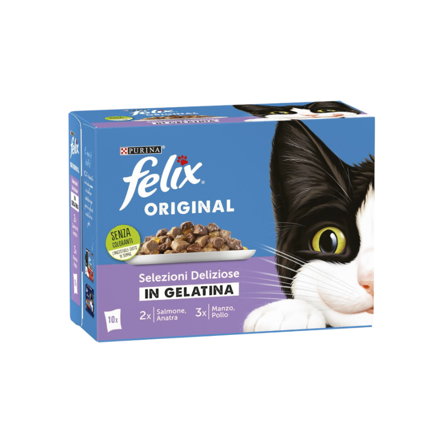 PURINA FELIX ORIGINAL SELEZIONI DELIZIOSE IN GELATINA - 10 x 85G