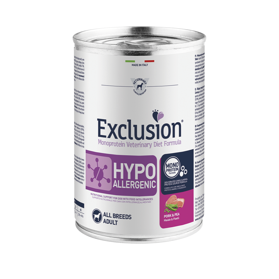 EXCLUSION HYPOALLRGENIC MAIALE &amp; PISELLI 400G