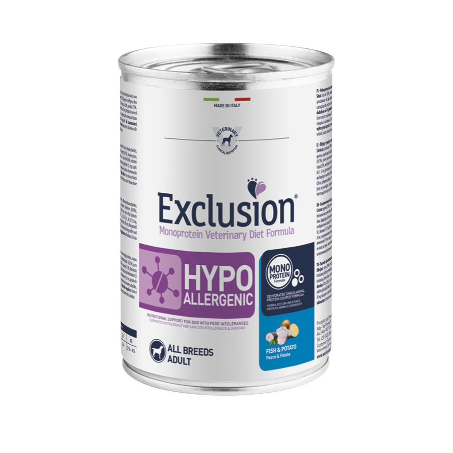 EXCLUSION HYPOALLRGENIC PESCE &amp; PATATE 400G