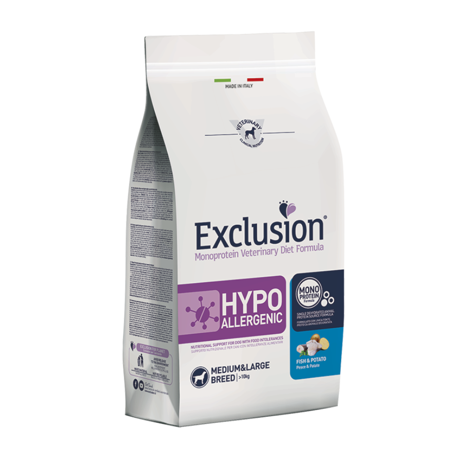 EXCLUSION  HYPOALLERGENIC PESCE &amp; PATATE - 12KG