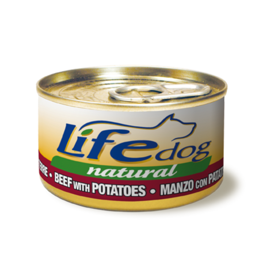 LIFE NATURAL DOG 90G - MANZO & PATATE