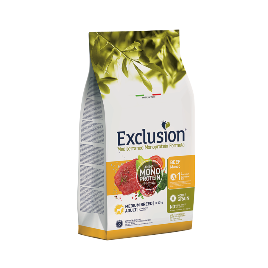 EXCLUSION MEDITERRANEO MEDIUM ADULT - MANZO 12KG