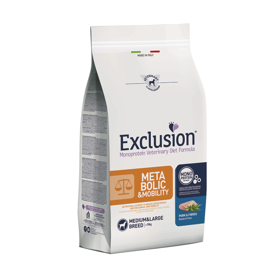 EXCLUSION METABOLIC &amp; MOBILITY MAIALE E FIBRE - 12KG