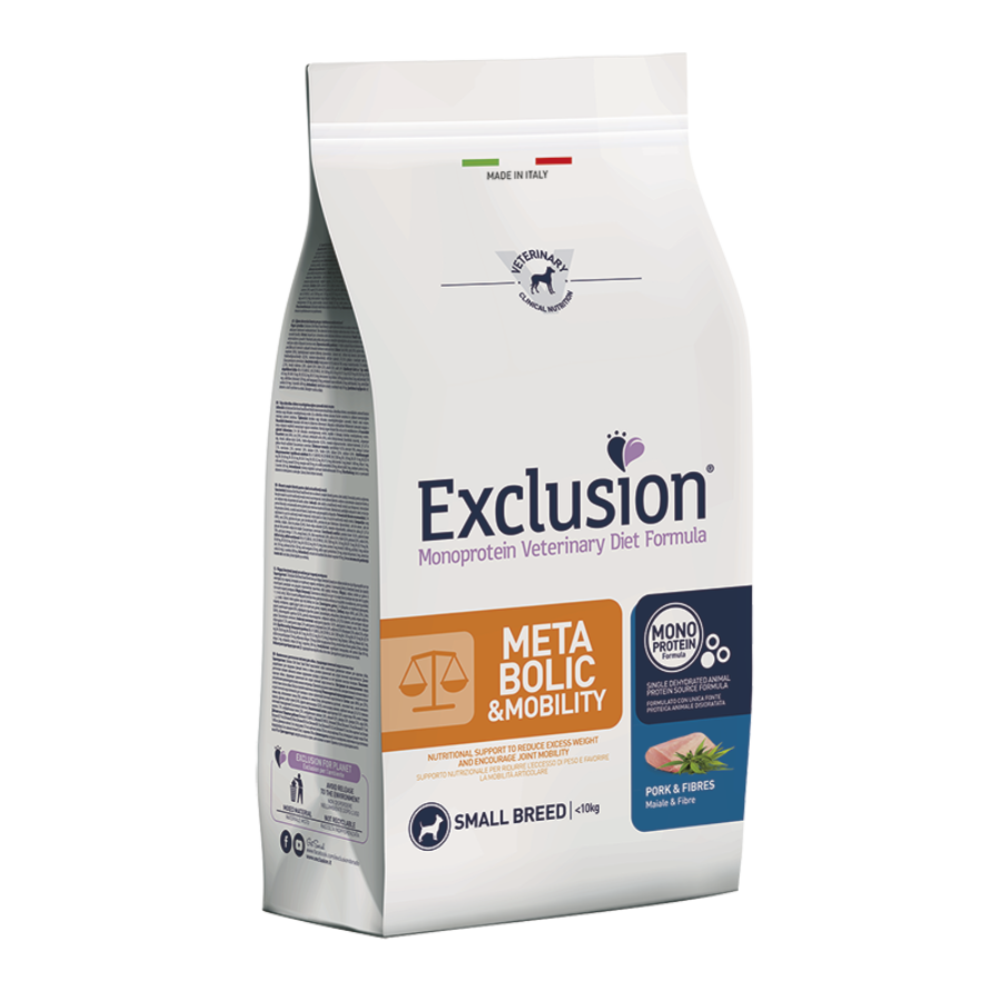 EXCLUSION METABOLIC & MOBILITY SMALL MAIALE E FIBRE - 2KG