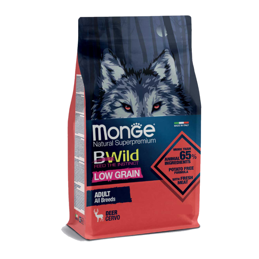 MONGE BWILD LOW GRAIN CERVO - 2,5KG