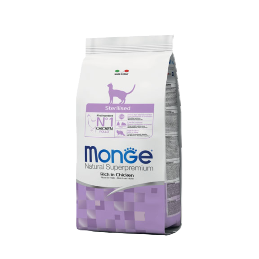 MONGE NATURAL SUPERPREMIUM ADULT STERILISED POLLO