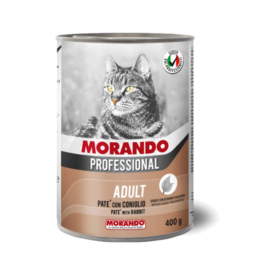 MORANDO PROFESSIONAL CAT PATE - 400G - CONIGLIO