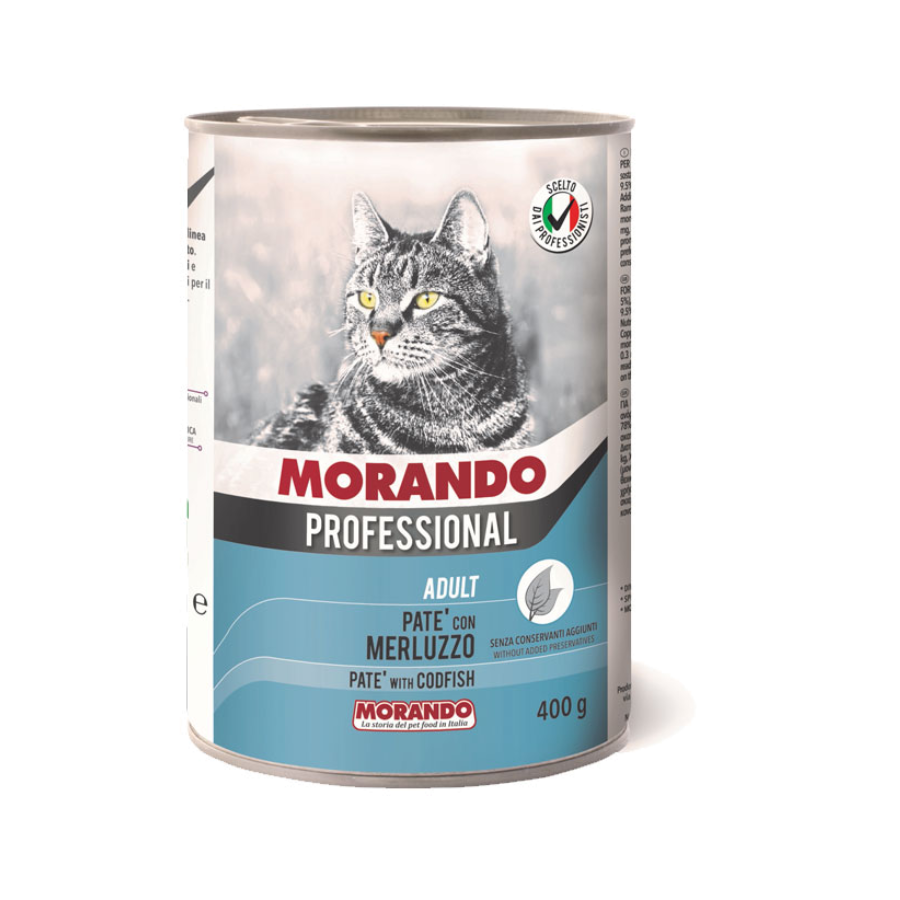 MORANDO PROFESSIONAL CAT PATE - 400G - MERLUZZO