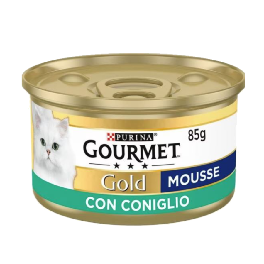 Gourmet Gold Mousse Coniglio 85g scatoletta alimento gatto