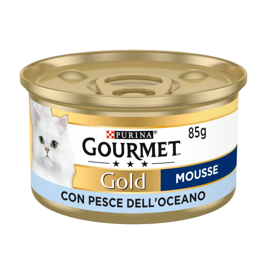 Purina Gourmet Gold Mousse Pesce dell'Oceano 85g umido gatto