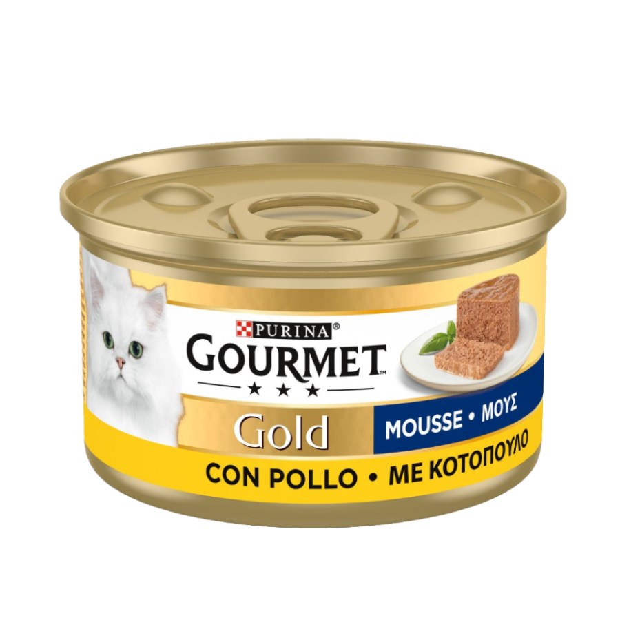 Purina Gourmet Gold Mousse Pollo 85g lattina umido gatto