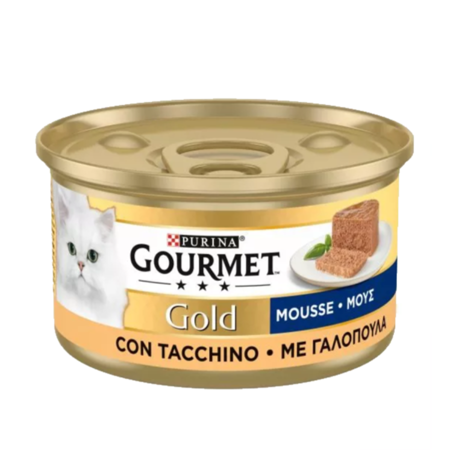 Purina Gourmet Gold Mousse con Tacchino 85g per gatti adulti