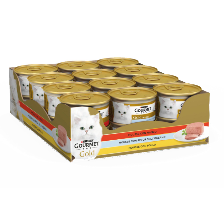 Gourmet Gold Mousse Pesce dell'Oceano 85g per gatti