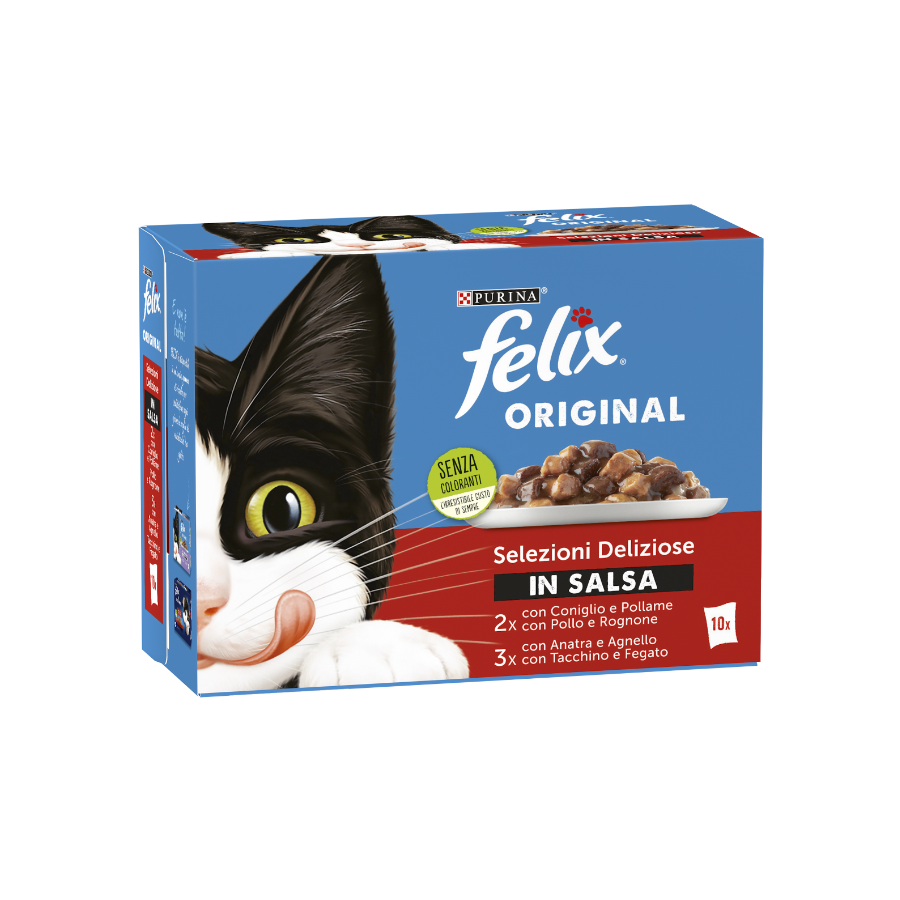 PURINA FELIX ORIGINAL SELEZIONI DELIZIOSE IN SALSA - 10 x 85G